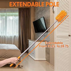 Dusters for Cleaning, 30-100 Inch Long Handle with 4 Duster Types - Image 6