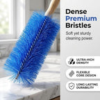 2026 Upgraded Ultimate Dusting Tool, Washable Fan Cleaning Brush, Microfiber Duster for Electric Fan and Blind, Reusable Cobweb Dust Collector, Non-Disassembly Cleaning，Grey：1 - Image 4