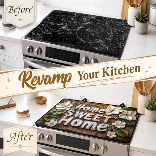 Stove Top Cover,28.5"L x 20.5"W,Heat Resistant Cooktop Protector Mat - Image 4