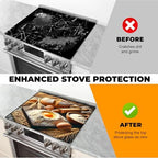 Stove Top Cover for Glass Electric Stove, 28.5"x 20.5" Heat Resistant Cooktop Protector Mat with Non-Slip Rubber Backing, Scratch Protection and Counter Space Mat - Image 5