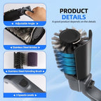 Upgraded Electric Grill Brush, Cordless Rechargeable Grill Cleaning Brush with Adjustable Angle, Stainless Steel Brush Head, 3-Speed Power, 90-Min Runtime, Waterproof Cleaner for BBQ Grates (Gray) - Image 4