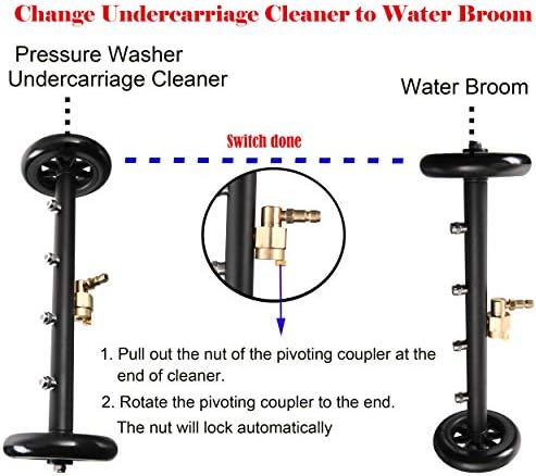 Tool Daily Dual-Function Undercarriage Cleaner 16 Inch, 3 Extension Wand - Image 4