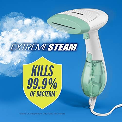 Conair Handheld Garment Steamer for Clothes, ExtremeSteam 1200W, Portable Handheld Design,White/Light Green - Image 2