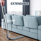Retractable Gap Dust Cleaner with Extension Pole, Cleaning Tools with 3 Microfiber Dusting Cloths, Extendable Long Handle Duster for Cleaning Under Refrigerator Furniture Appliance - Image 2