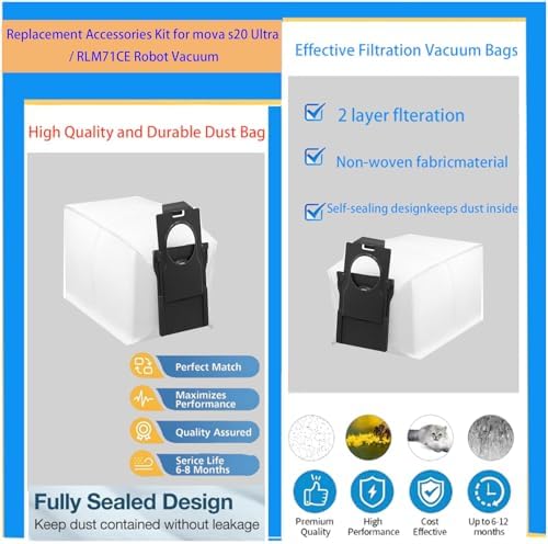 Replacement Accessories Kit For mova s20 ultra / RLM71CE Robot Vacuum - Image 6