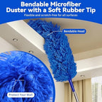 6-in-1 Duster with Extension Pole, 100" Long Reach Cleaning Kit for Home - Image 7