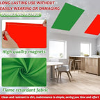 6 Pcs Fluorescent Light Covers with 60 Magnets Decorative for Classroom Ceiling Lights 4 x 2 Feet Magnetic Light Cover Filter Easy Install for Office Hospital Home Ceiling Supplies (Christmas Color) - Image 3