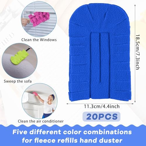 20 Pcs Reusable Duster Refills Washable Pads, Stylish Color - Image 2