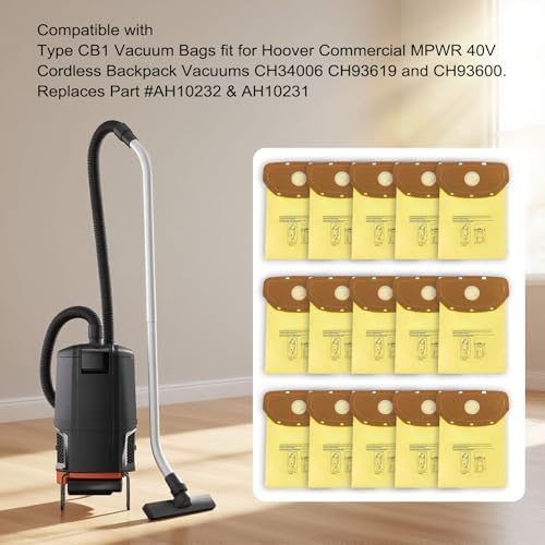 15 Pack AH10232 Type CB1 Vacuum Bags for Hoover Backpack Vacuum - Image 4