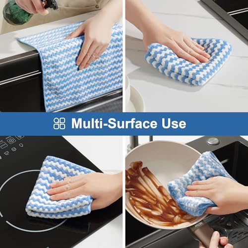 JOYMOOP Microfiber Cleaning Cloth, 8 Piece Set, Small/Medium, Multi Color - Image 5