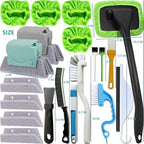 CRAFNEW Window Track Cleaner Kit, 20Pcs Small Crevice Window Cleaning Tools - Image 6