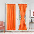 Hiasan French Door Curtains Privacy, Pumpkin Orange, 52W x 72L, 1 Panel by Hiasan