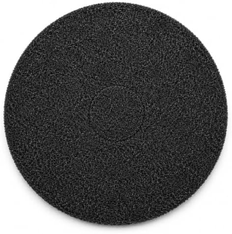 437.071 Floor Scrubber Pads, 12" Diameter Black by Unknown