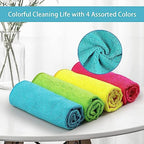 HOMEXCEL 100PK Microfiber Cleaning Cloth, Cleaning Rag for Home, 11.5x11.5 - Image 4