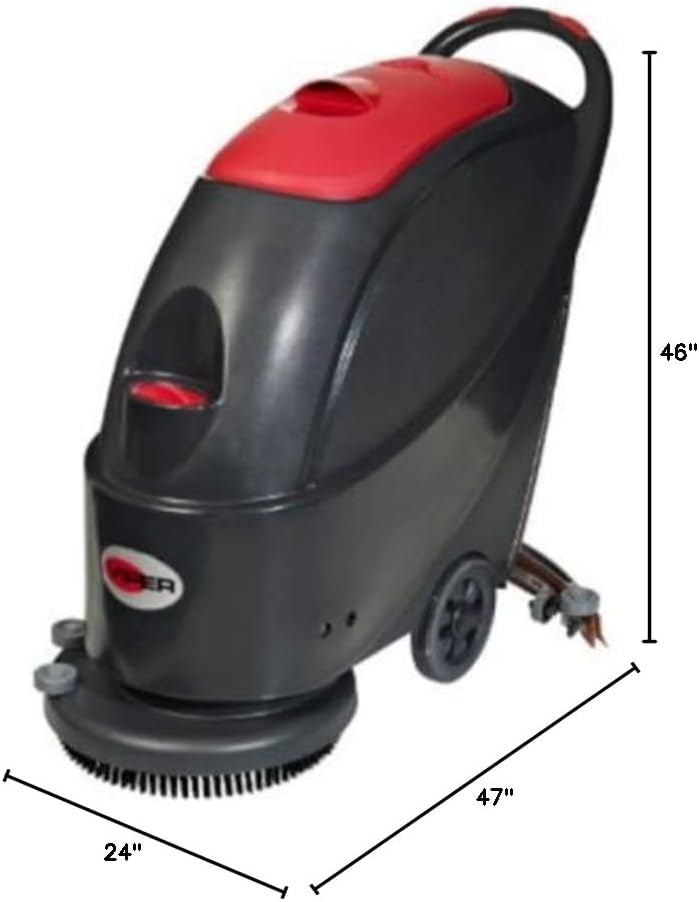 50000226 AS430C Cord/Electric Scrubber, 17" Brush, 66' Cable Length, 13 gal Tank, 27.8" Squeegee Width, 160 RPM Brush Speed - Image 2