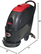 50000226 AS430C Cord/Electric Scrubber, 17" Brush, 66' Cable Length, 13 gal Tank, 27.8" Squeegee Width, 160 RPM Brush Speed - Image 2