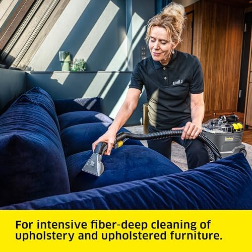 Kärcher Puzzi 8/1 C Commercial Carpet Extractor 12.5 PSI - Spot Cleaner, Stain Remover, Area Rugs, Car and Auto Detailing, Carpet and Upholstery Cleaner - Onboard Accessory Storage - 3.9 Gallon Tank - Image 4