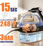 2500W Handheld Steam Cleaner, 15s Fast Heat 1.8L Tank for Home & Car - Image 3