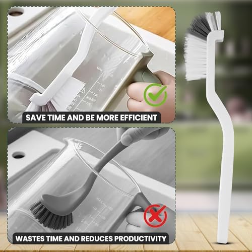 8 Pcs Crevice Cleaning Brush Set Hard Bristle Tools for Narrow Spaces - Image 4