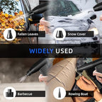 Electric Compressed Air Duster Vacuum Cleaner, LED Light 180000 RPM 5-Speed Handheld Mini Blower Storage Bag PC Cleaning Kit USB-C Rechargeable for Keyboard Home Outdoor Car BBQ Grill - Image 4