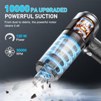 KMM Handheld Car Vacuum Cleaner, 10000PA Hand Held Vacuum & Air Duster - Image 2