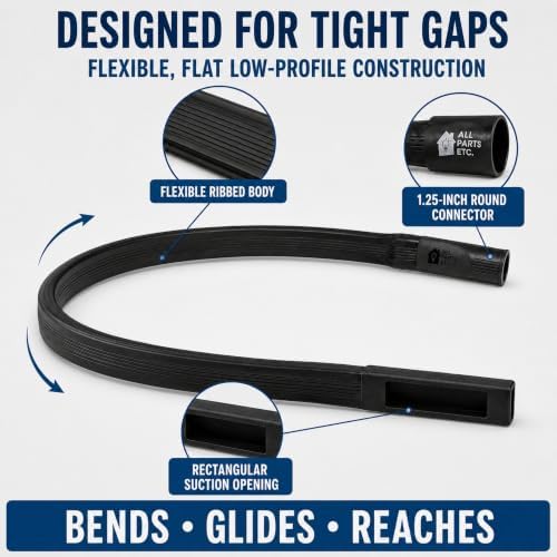 36-Inch Under Refrigerator Crevice Tool, Vacuum Attachment with 3 adapters - Image 5