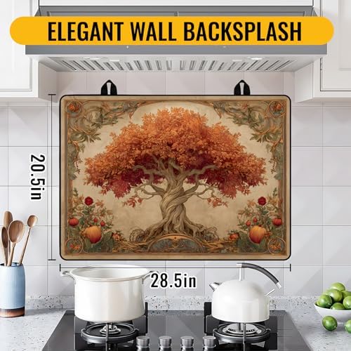 NYZE Tree of Life Silicone Stove Top Cover, Electric Glass 28"x20" - Image 3