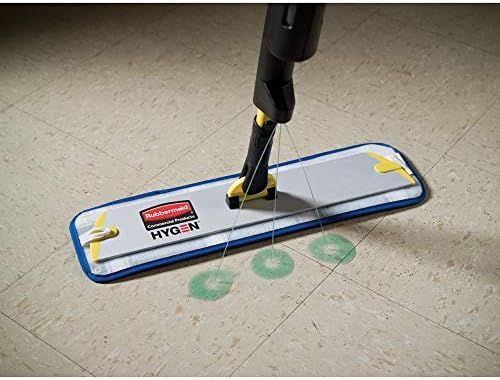 Rubbermaid Commercial Products HYGEN Pulse Single Sided Microfiber Spray Mop Kit for Hardwood/Tile/Laminated Floors Yellow Perfect for Kitchen/Lobby/Bathroom Cleaning - Image 5