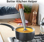 Turelar Immersion Blender Handheld Corded Hand Blenders Set 1100W, Trigger Variable Speed 5 in 1 Stick Emulsifier with Chopper, Whisk and Frother for Soup, Baby Food and Smoothies, Orange - Image 4