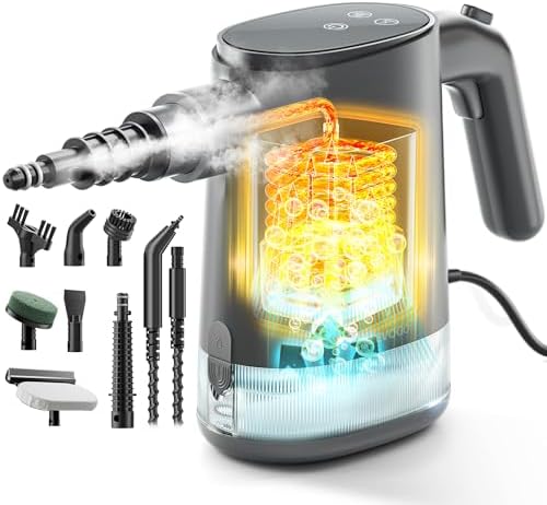 Handheld Steam Cleaner for Home, 15s Instant Heat, Lightweight 650ML Tank by TEEVOGO