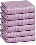 Easy Clean Fish Scale Nanoscale Cleaning Cloth,Streak Free Microfiber Glass Cleaning Cloths for Window Mirrors Windshields,Lint Free Microfiber Polishing Cleaning All-Purpose Towel Pack of 6(Purple) by VPMURUGA