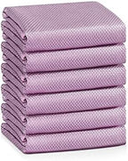Easy Clean Fish Scale Nanoscale Cleaning Cloth,Streak Free Microfiber Glass Cleaning Cloths for Window Mirrors Windshields,Lint Free Microfiber Polishing Cleaning All-Purpose Towel Pack of 6(Purple) by VPMURUGA