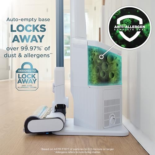 Shark Clean & Empty Cordless Stick Vacuum, White & Blue, BU3523 - Image 4