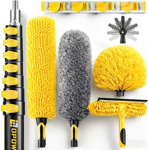 36 Foot High Ceiling Duster Kits with 4.6-30ft Heavy Duty Extension Pole by Opow
