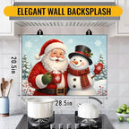 NYZE Stove Top Cover for Christmas Decorative Santa Snowman Stovetop Cover - Image 3