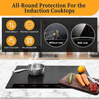 Cook's Aid Induction Cooktop Protector Mat 20.4x30.7 In, (Magnetic) Electric Stove Burner Covers Antiscratch as Glass Top Stove Cover (20.4x30.7 In, Black) - Image 2