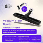 14” Vacuum Floor Brush Attachment for 1.25” Hoses – Includes 1 3/8” & 1.5” Adapters – Universal Fit for Shop Vac, Shark, Miele, Bissell, Hoover, Eureka, Dirt Devil & More - Image 3