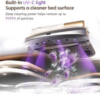CREATULIZE X1 Robot Bed Vacuum, Automatic Mattress Vacuum Cleaner with Intelligent Path Planning, UV-C Light, HEPA Filter, One-Click 100% Dust & Pet Hair Removal for Bed, Mattress, Sofa, Carpet - Image 5