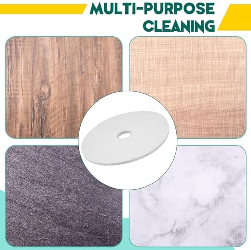 Teenyyou 2 Pcs 12" White Floor Buffer Pads for Machine - Image 4
