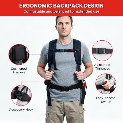 Shop-Vac 5430299 Backpack Vacuum Commercial, 1.5 Gallon 4.5 Peak HP, Corded - Image 6