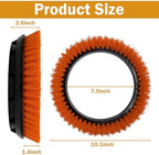 2 Pack 237047 Orbiter Orange Scrub Brush for Oreck ORB550MC Floor Machine - Image 2
