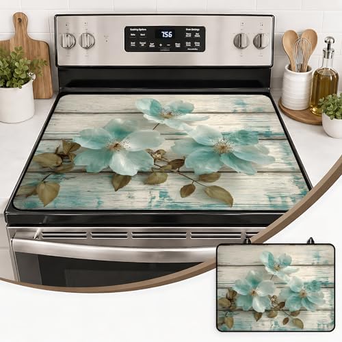 Stove Top Cover,28.5"L x 20.21"W,Heat Resistant Cooktop Protector Mat by seewan
