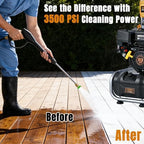 3500PSI Gas Pressure Washer, 212CC 2.3GPM Gas Powered Power Washer - Image 3