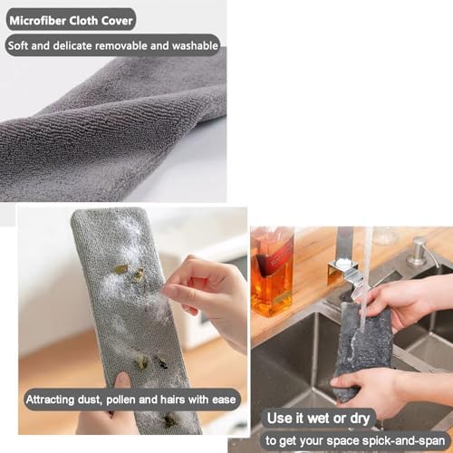 Dust Brush Under Appliance Microfiber Duster 40 - 55 in with 2 Cloth - Image 5