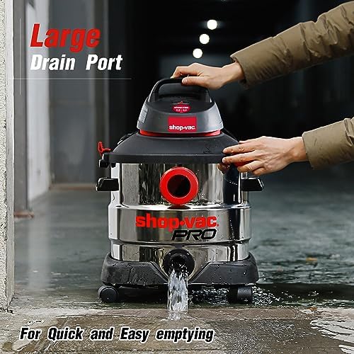 Shop-Vac 8 Gallon 6.0 Peak HP Stainless Wet/Dry Vac, Blowing, 5989400 - Image 3
