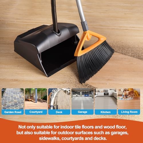CLEANHOME Outdoor Broom for Sweeping Patio, Garage, Deck, Kitchen - Image 5