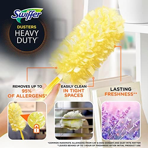 Swiffer Dusters Heavy Duty Multi-Surface Duster Refills for Cleaning, Lavender, 11 Count (Pack of 3) - Image 2