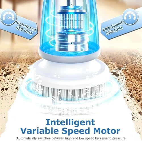 DAESUNG Electric Spin Scrubber, Power Bathroom Scrubber Cleaning Brush - Image 2