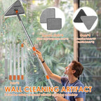Wall Mop with Long Handle, 80 inches Upgraded Telescopic Wall Cleaning Mop for Dry Wet Use, Multipurpose 180 Degree Collapsible Baseboard Cleaner Tool for Cleaning Window Cabinet - Image 4