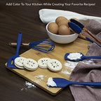 COOK WITH COLOR Silicone Cooking Utensils, Kitchen Utensil Set, Easy to Clean Silicone Kitchen Utensils, Cooking Utensils for Nonstick Cookware, Kitchen Gadgets Set, Mini, Navy - Image 4